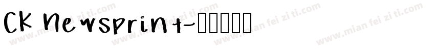 CK Newsprint字体转换
